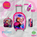 (PROMOÇÃO VOLTA ÀS AULAS) Kit Mochila Escolar Rodinha + Lancheira + Estojo + (BRINDE)