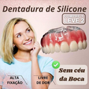 (COMPRE 1 LEVE 2) Dentadura de Silicone FIX | Ajustavel e Adaptativa + Kit de Limpeza de BRINDE