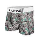 Kit 10 Cuecas Boxer Masculina Microfibra Com Forro Adulto Lisa E Estampada