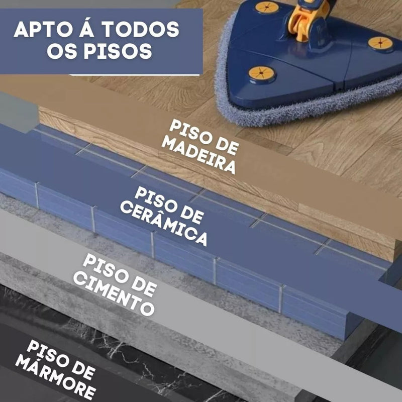 AdvancedClean - Mop de Limpeza Giratório 360