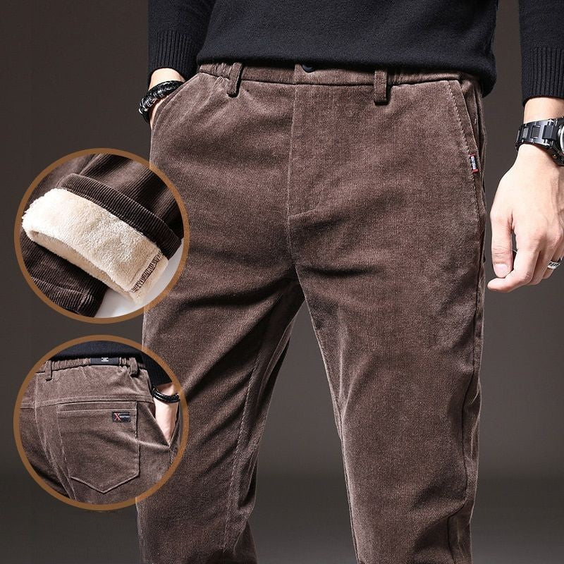 (PAGUE 1 LEVE 2) Calça Masculina Térmica de Veludo e Lã - Conforto e Estilo no Inverno