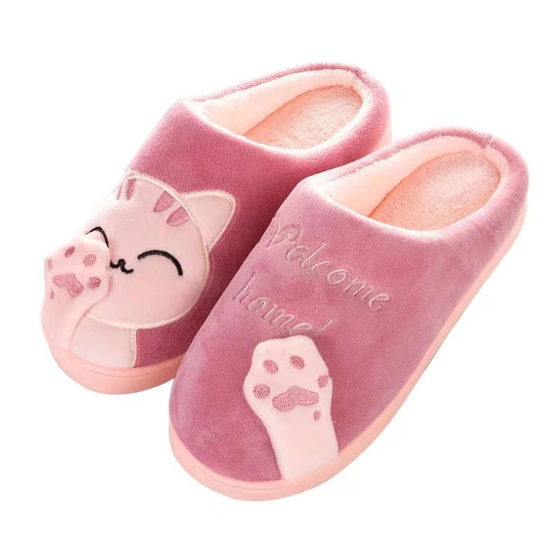 (PAGUE 1 LEVE 2) Pantufa Feminina Gato da Sorte Antiderrapante + BRINDE