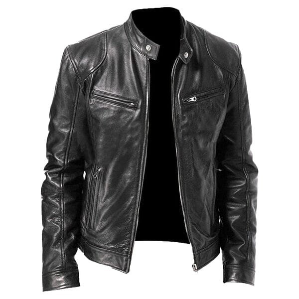 (PAGUE 1 LEVE 2) Jaqueta de Couro Masculina Racer + BRINDE