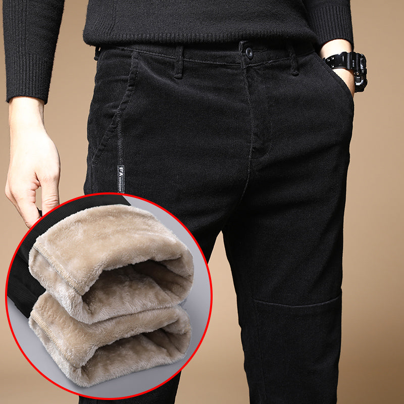 (PAGUE 1 LEVE 2) Calça Masculina Térmica de Veludo e Lã - Conforto e Estilo no Inverno