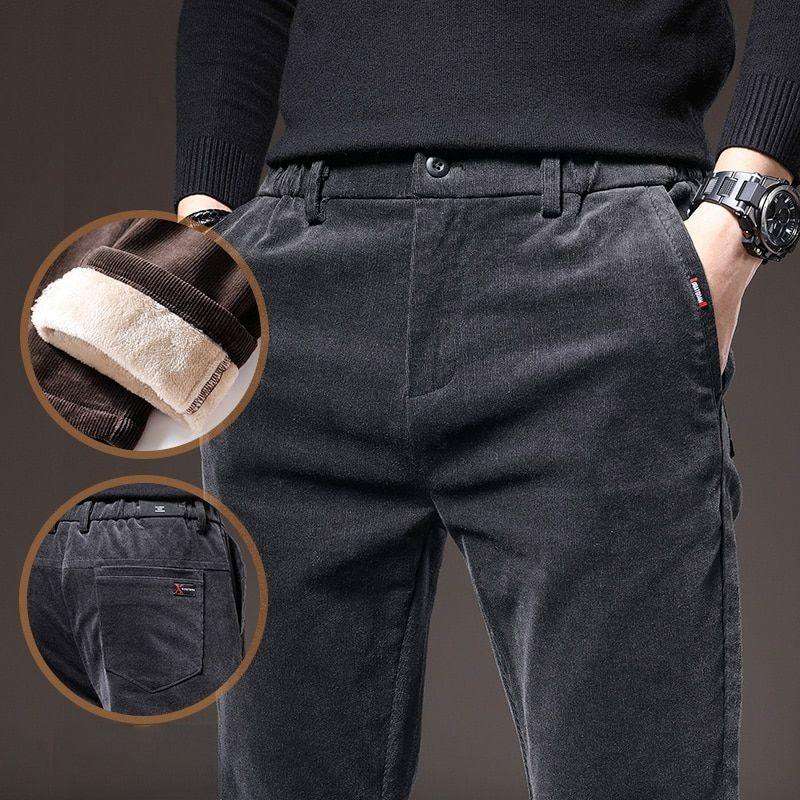 (PAGUE 1 LEVE 2) Calça Masculina Térmica de Veludo e Lã - Conforto e Estilo no Inverno