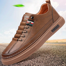 (PAGUE 1 LEVE 2) Tênis Masculino Casual de Couro Italian Man + BRINDE