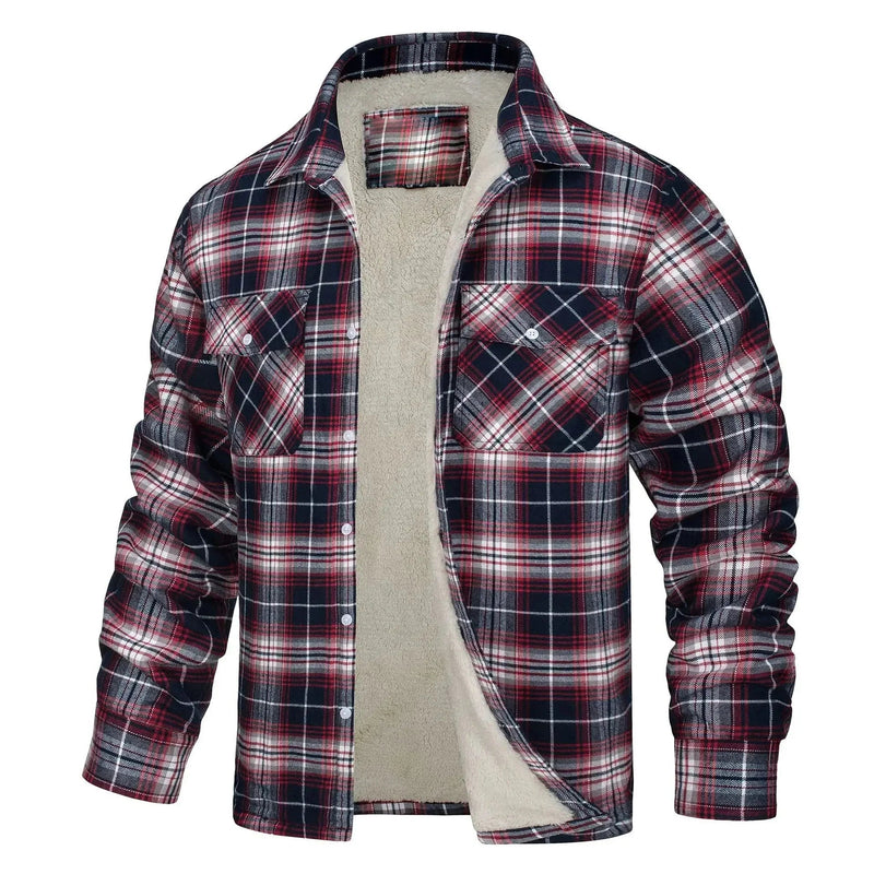 (PAGUE 1 LEVE 2) Jaqueta Masculina Xadrez + BRINDE