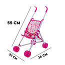 Kit Completo Para dar Banho + Carrinho de Passeio e Bolsa com Acessórios